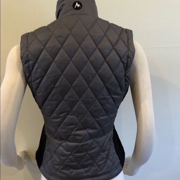 Marmot women’s gray fitted puffer vest - Picture 3 of 7